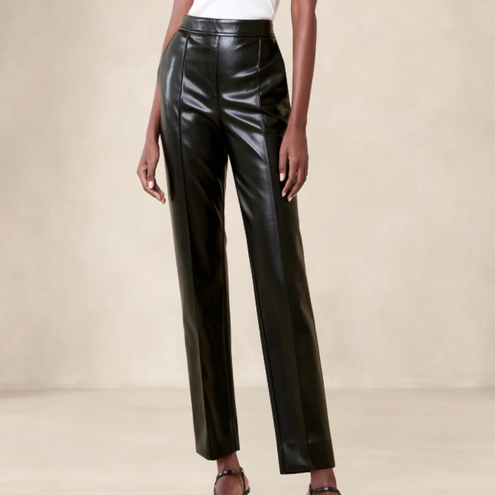 Vegan Leather Pants - Banana Republic